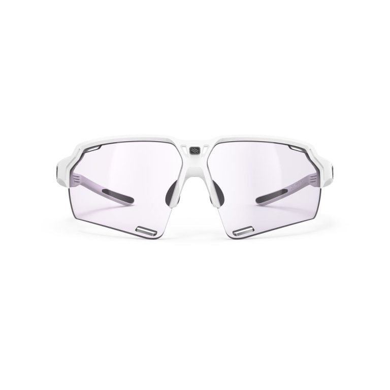 Deltabeat White Gloss Frame With ImpactX Photochromic 2 Laser Purple Lenses
