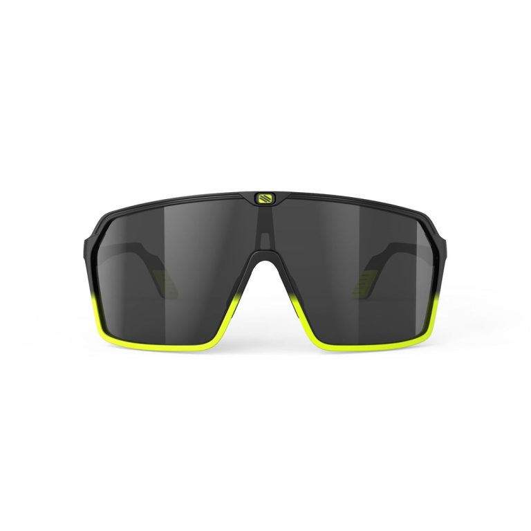 Spinshield Matte Black Yellow Fluo with Smoke Black Lenses