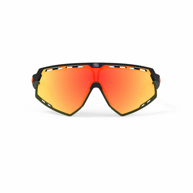 defender Matte Black Frame and Multilaser Orange Lenses Olive Orange Stripes Bumpers