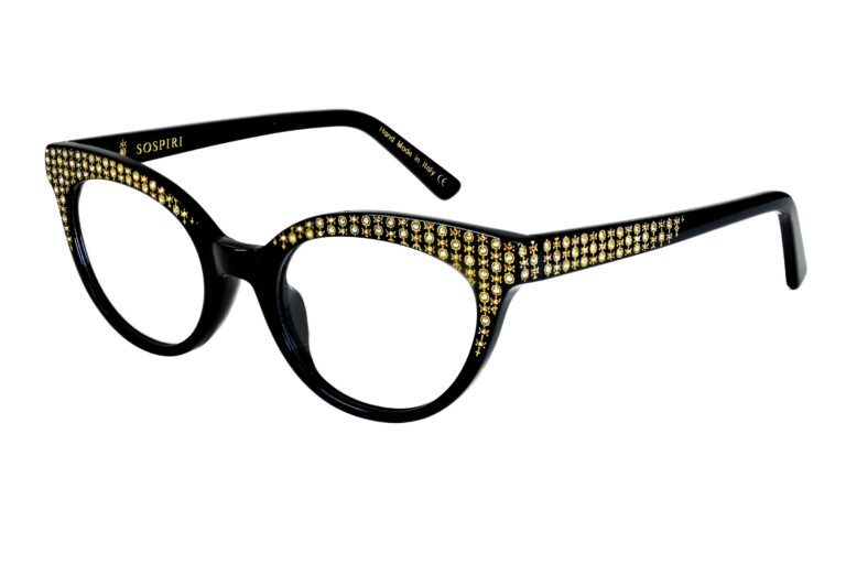 CARLINA c.NRG â€“ Black with gold crystals and gold laser work