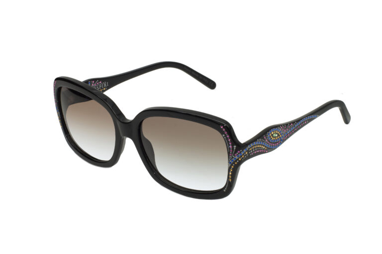 CELESTIA c.NRC â€“ Black with multicolored crystals and silver laserwork
