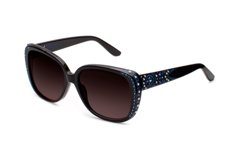 CLEOPATRA c.NRB â€“ Black with blue crystals