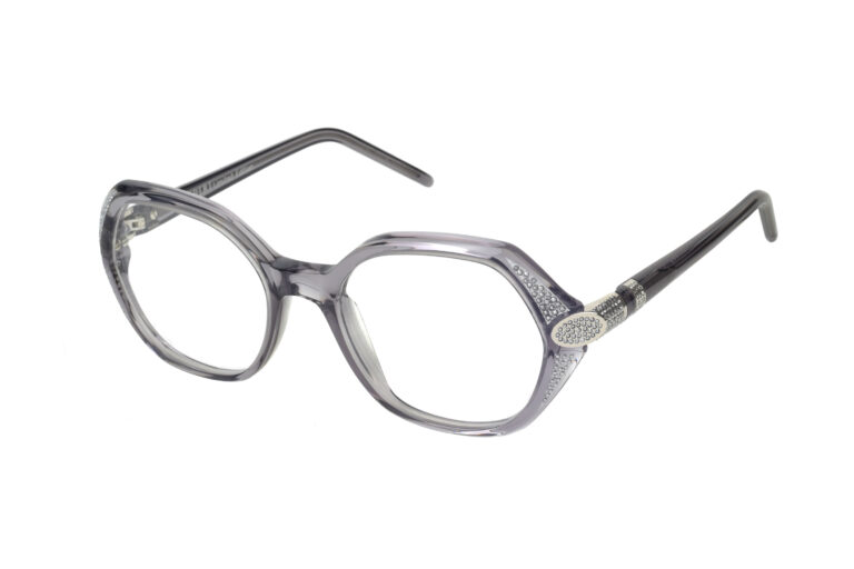 CRISTINA Limited Edition c.882 Translucent grey with silver jewel component and light chrome crystals