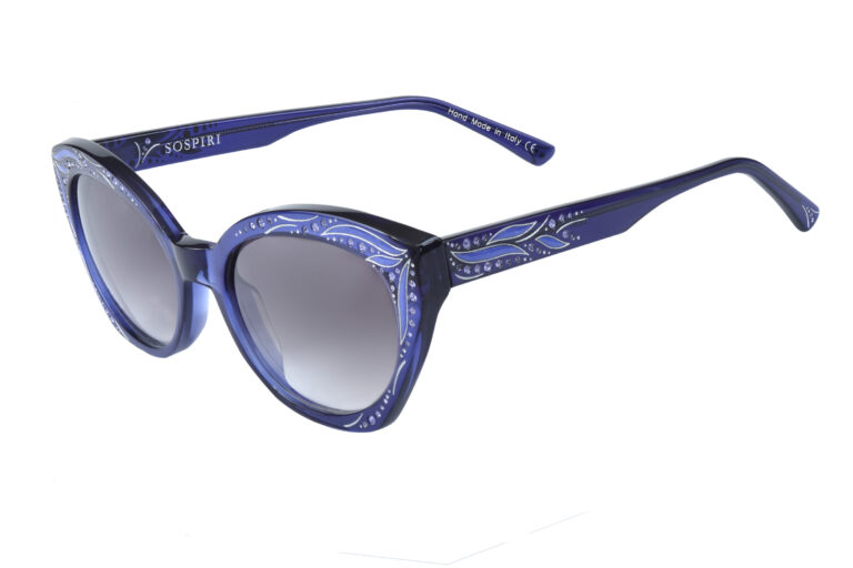 DEMI c.260 â€“ Translucent blue with tanzanite crystals and lilac detailing