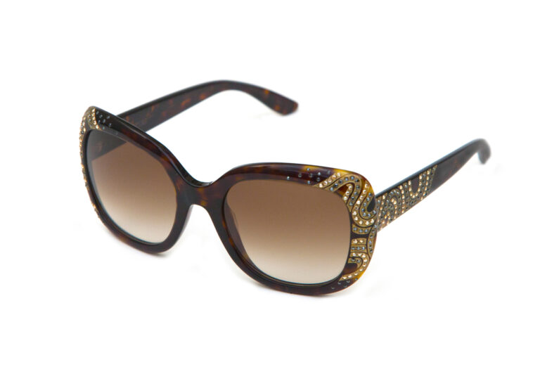 DIAMANTE c.627 â€“ Tortoise with gold and black crystals