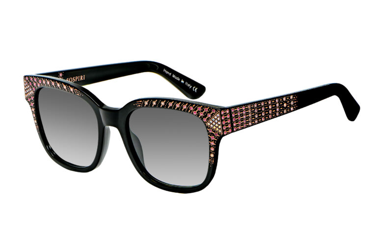 Eleonora c.NRP â€“ Black with pink and iridescent crystals