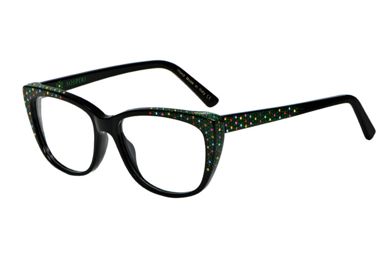 Ginevra c.NRC â€“ Black with multi color crystals