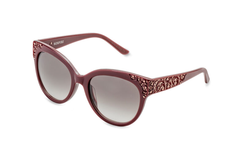 LARISSA c.370 â€“ Burgundy with rose gold crystals