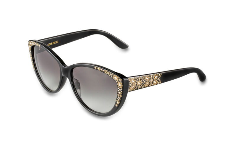 LETIZIA c.NRG â€“ Black with light gold crystals