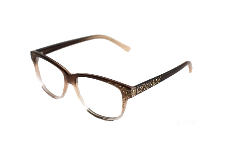 MARINA c.M79 â€“ Gradient brown with gold and smoked topaz crystals