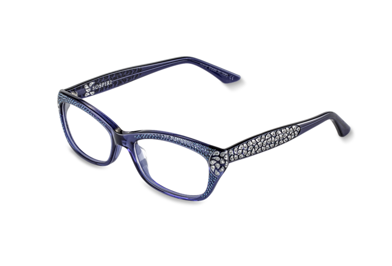 NUNZIA c.260 â€“ Blue with metallic blue and clear crystals