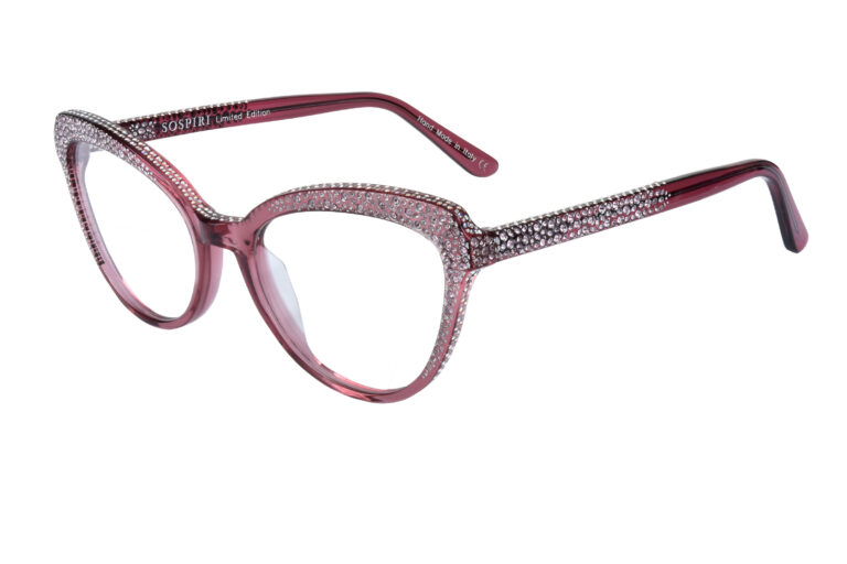 ROSVITA c.551 â€“ Translucent dusty rose with light amethyst crystals and silver laserwork