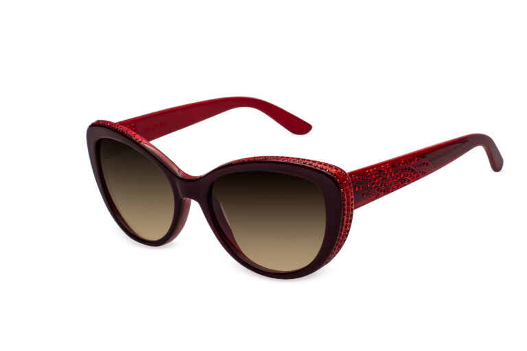 Roma c.A77 â€“ Ferrari red with siam and light siam crystals and red laserwork