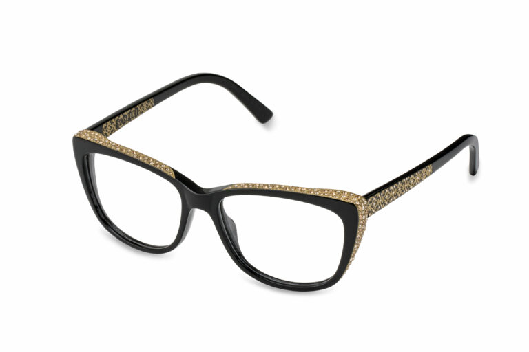 SILVIA c.NRG â€“ black with light gold crystals