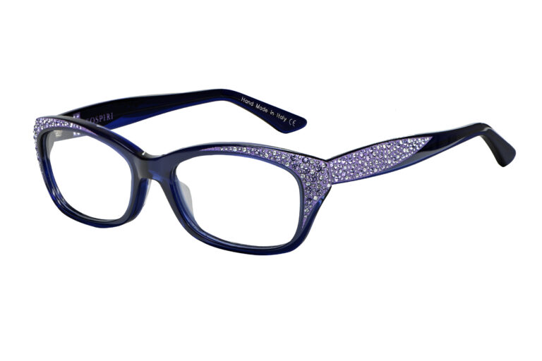 Sibilla c.260 â€“ Translucent blue with tanzanite crystals and purple laserwork