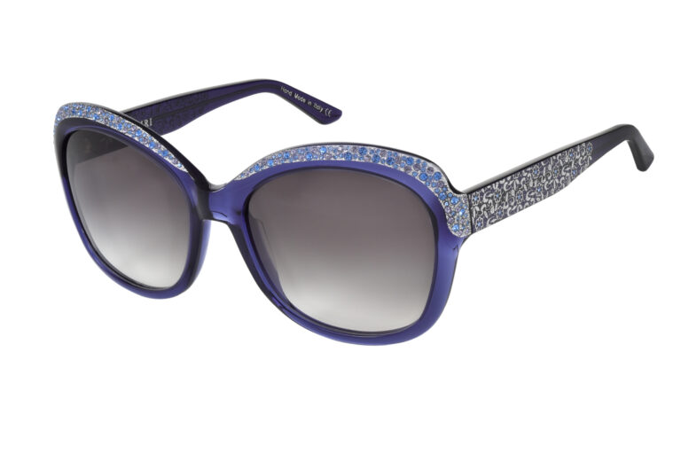 TESSA c.260 â€“ Blue with sapphire and tanzanite crystals and silver laserwork