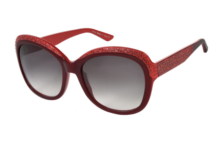 TESSA c.A77 â€“ Ferrari red with red siam crystals and red laserwork