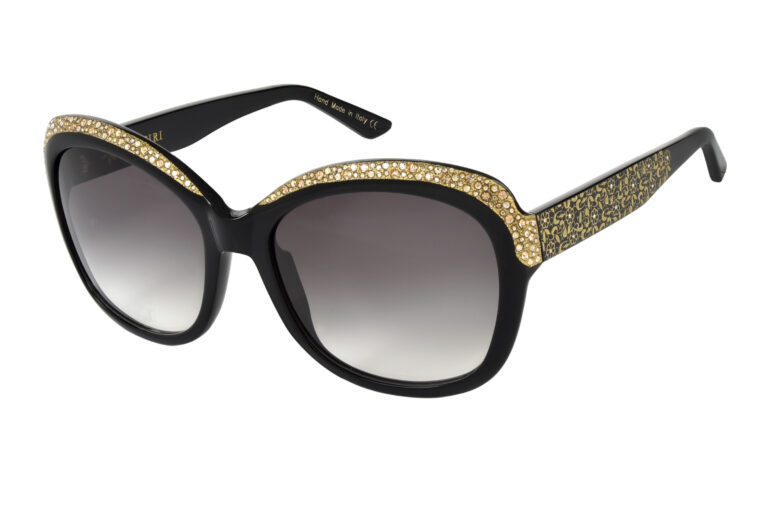TESSA c.NRG â€“ Black with gold crystals and gold laserwork