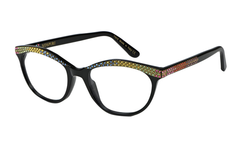 Tati c.NRC LE â€“ Black with multi-colored crystals