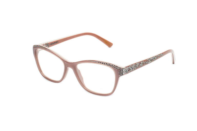 Vida c.925 â€“ Powder pink with vintage pink crystals and silver laserwork