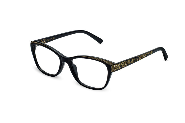 Vida c.NRG â€“ Black with gold crystals and gold laserwork