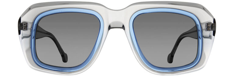 759 Deep Freeze w/ Blue Crystal Insert. Grey Solid Lens