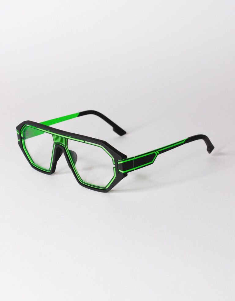 C52 - BLACK / FLUO GREEN