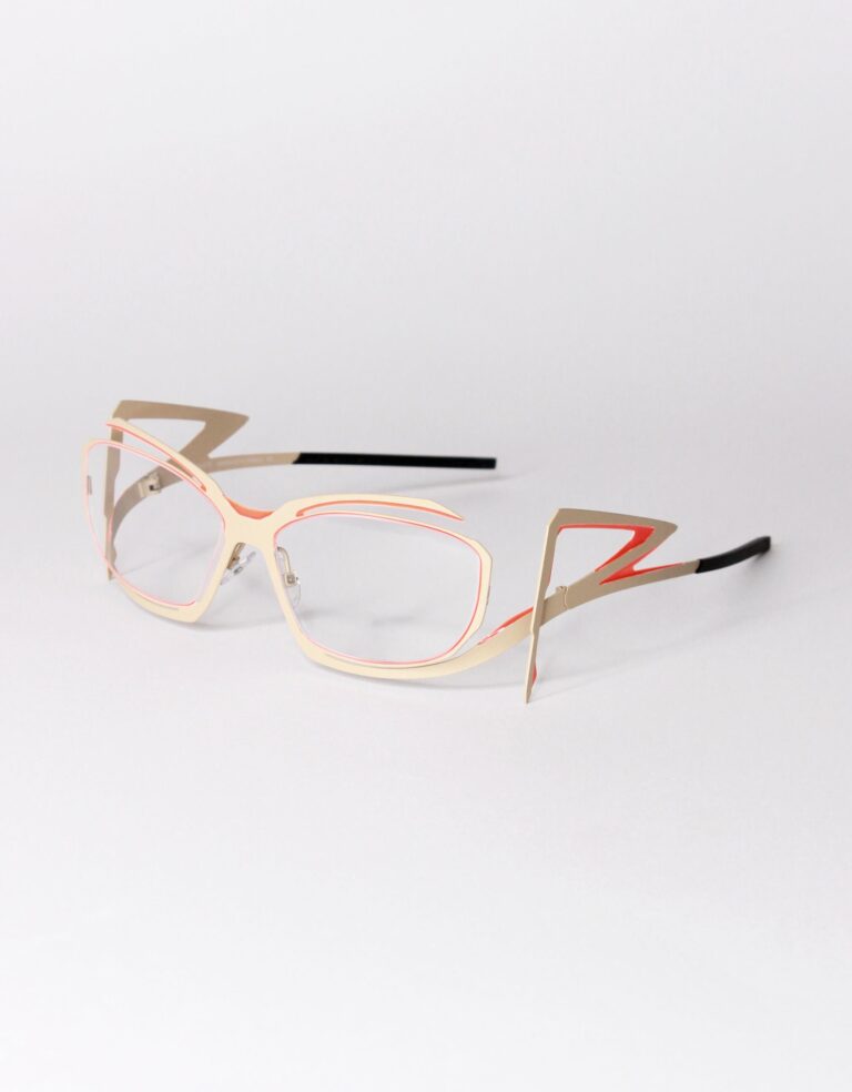 C60 - BEIGE / FLUO RED