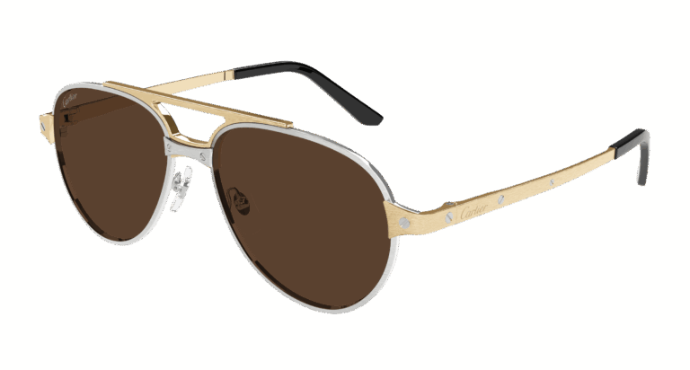 Silver/Brown