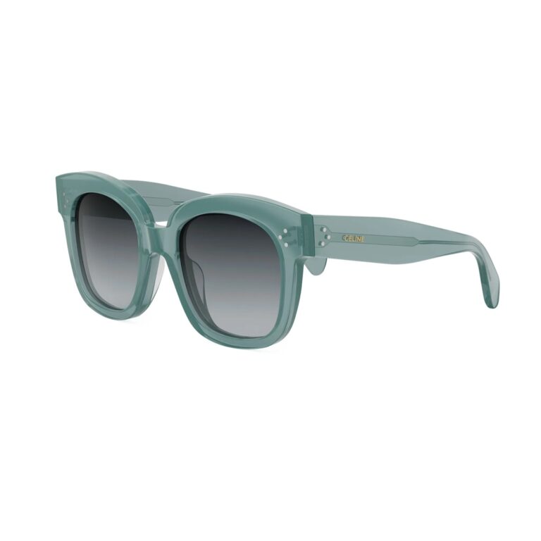 Acetate Shiny Green with Grey Gradient lenses