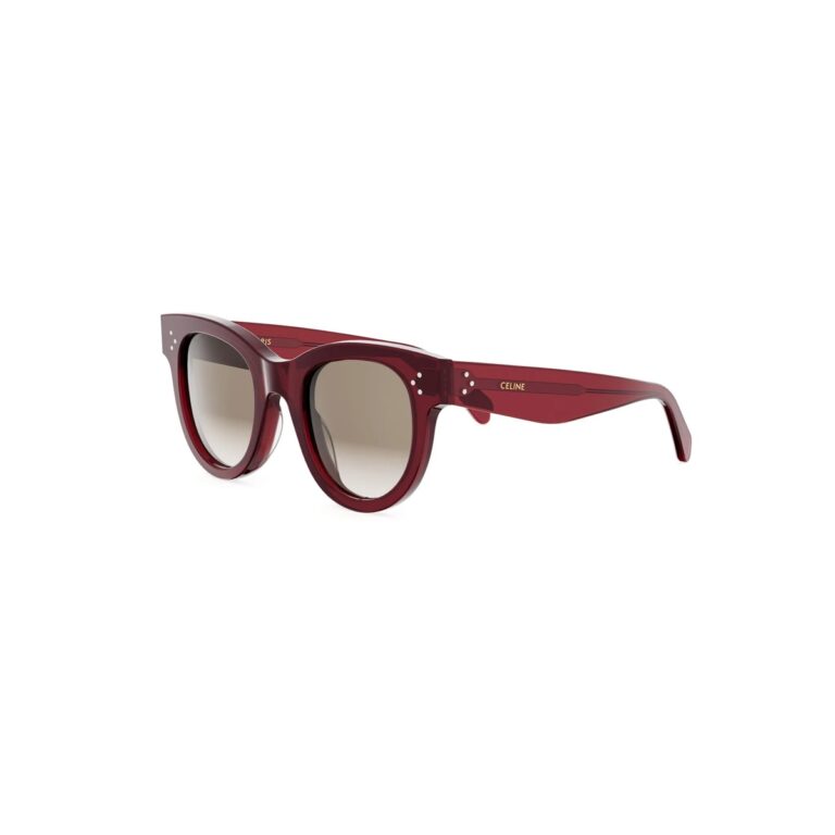 Acetate Shiny Red with Brown Gradient lenses