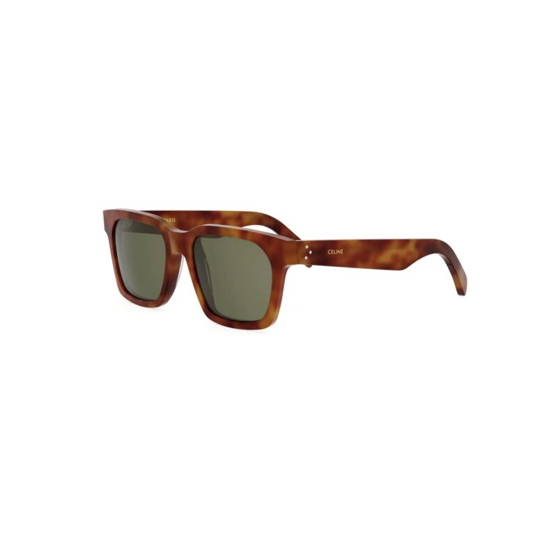 Acetate Shiny Havana with Green Normal lenses