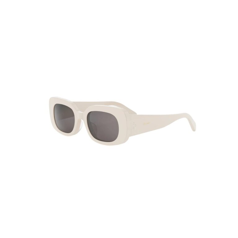 Acetate Shiny White with Grey Normal lenses