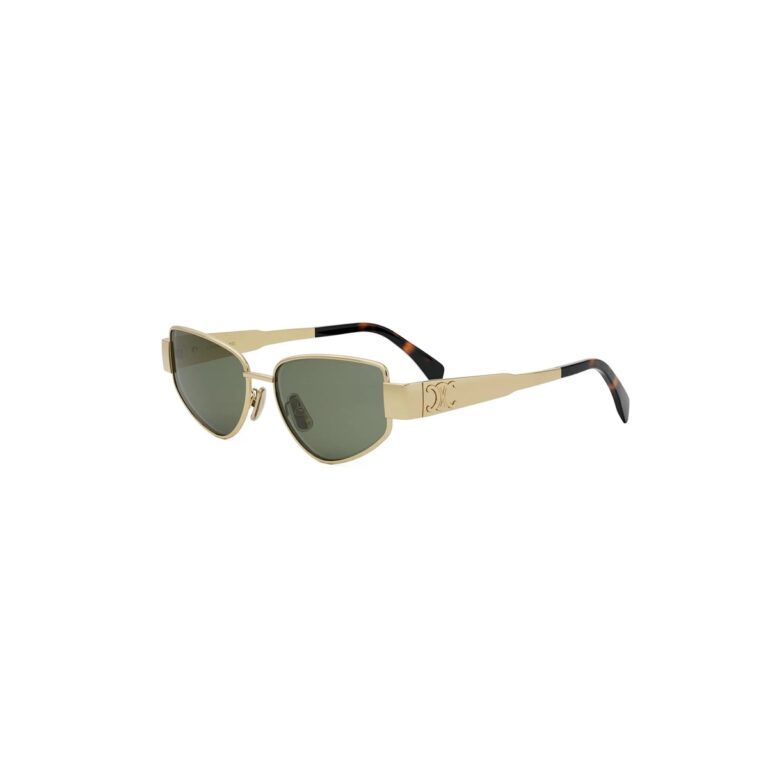 Metal Shiny Yellow with Green Normal lenses