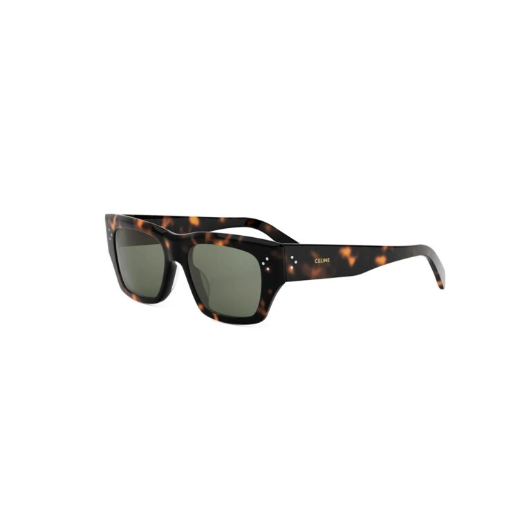 Acetate Shiny Havana with Green Normal lenses