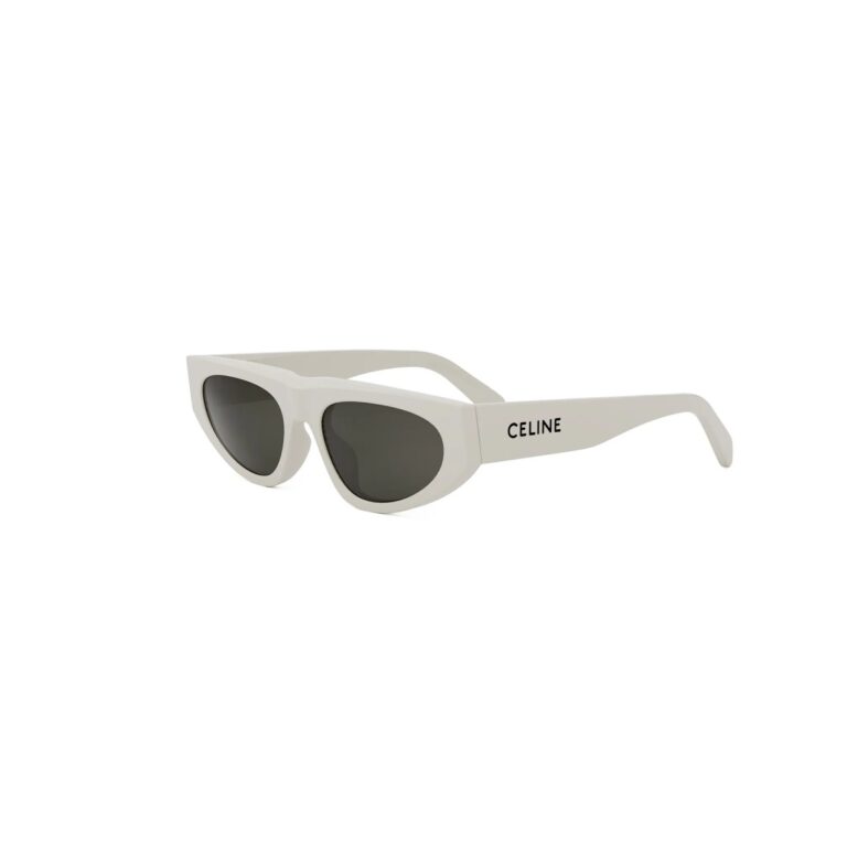 Acetate Shiny White with Grey Normal lenses