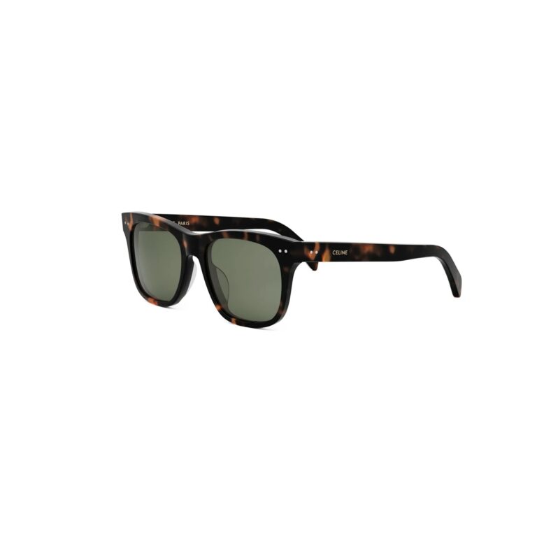 Acetate Shiny Havana with Green Normal lenses