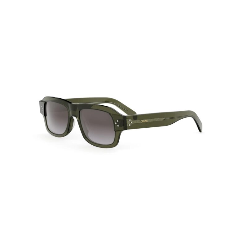 Acetate Shiny Green with Grey Gradient lenses