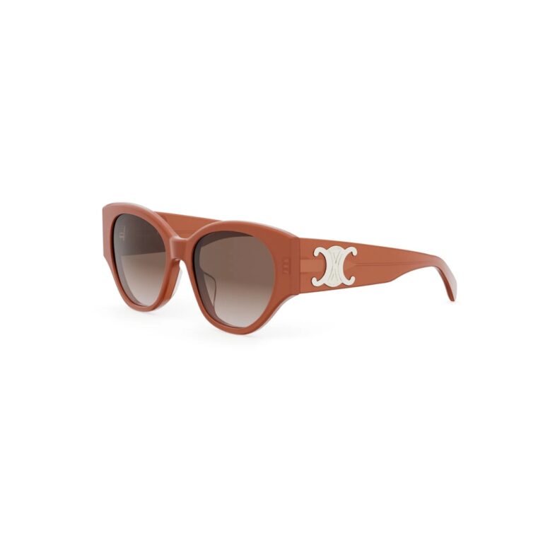 Acetate Shiny Orange with Brown Gradient lenses