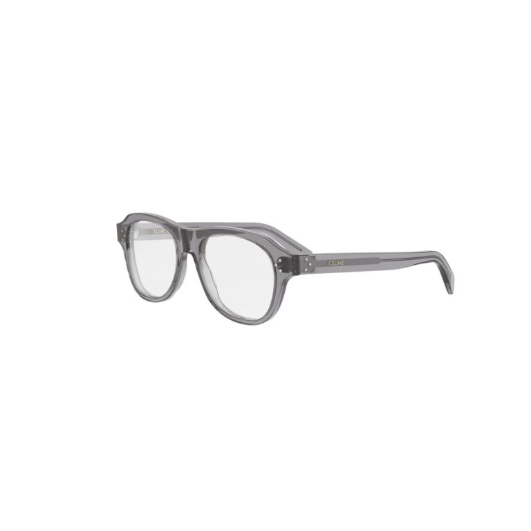 Acetate Shiny Grey with DEMO lenses