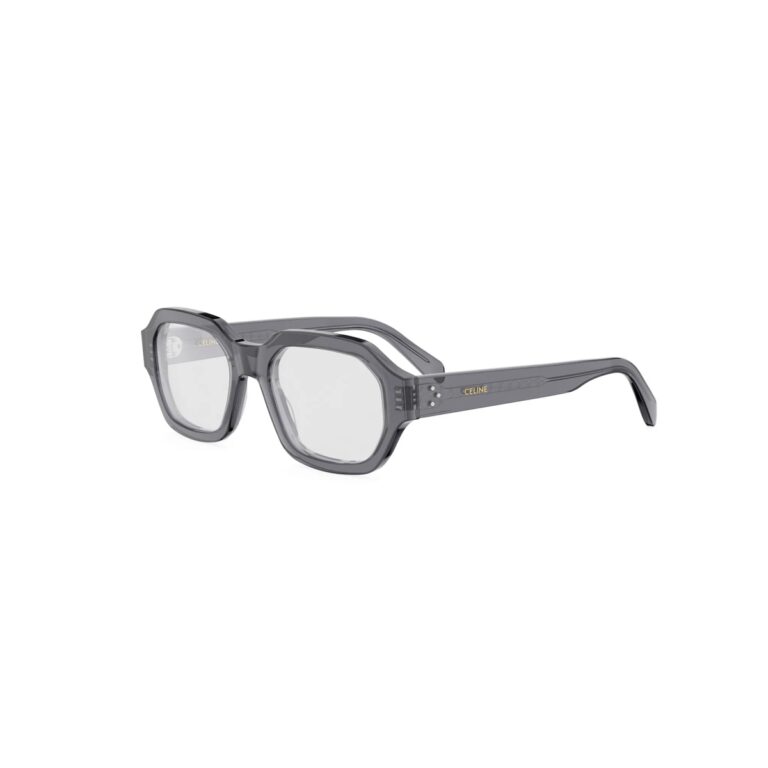 Acetate Shiny Grey with DEMO lenses